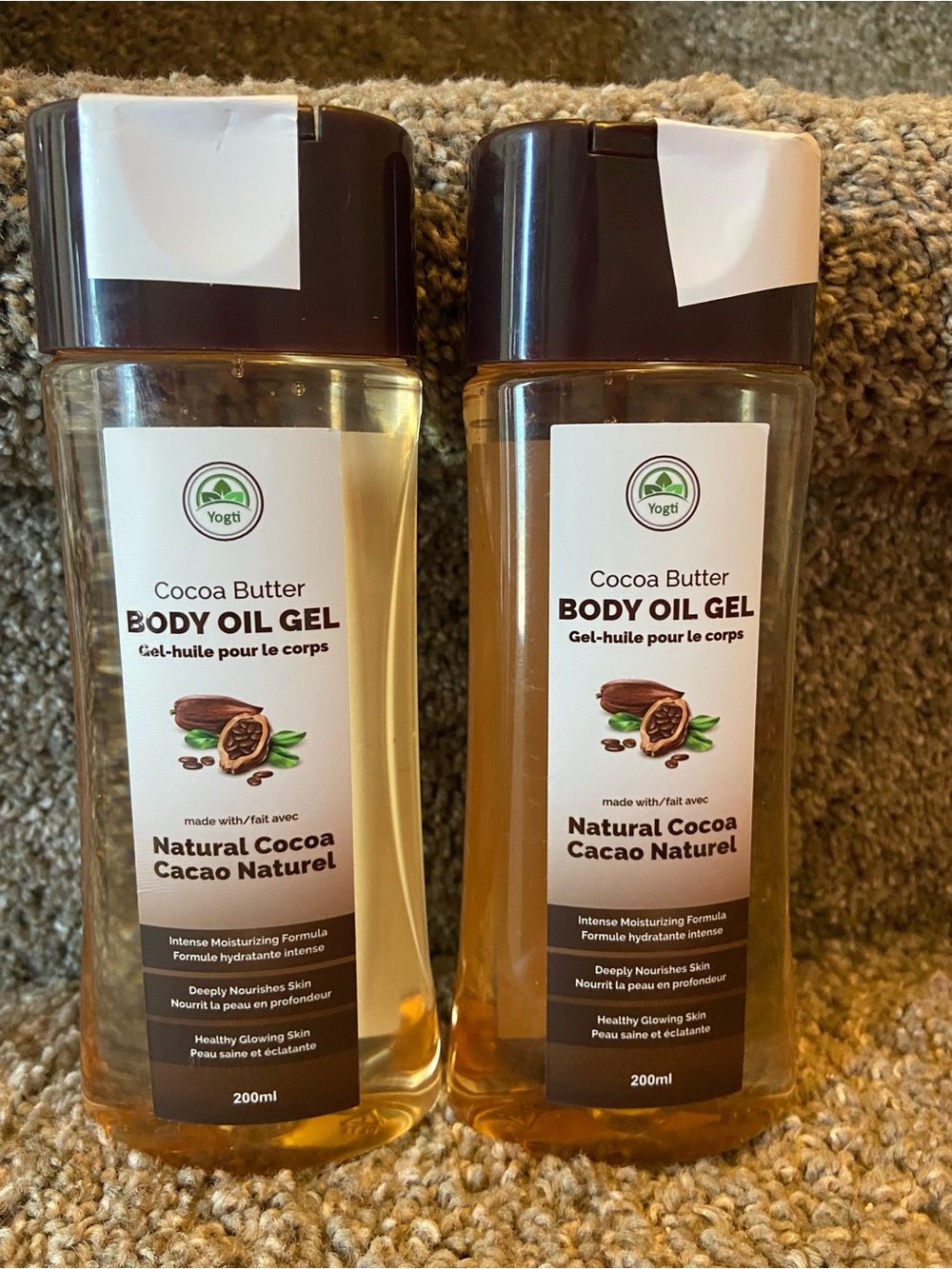 Cocoa Butter Body Oil Gel – Natural Cocoa (Brown) Intense moisturizing formula